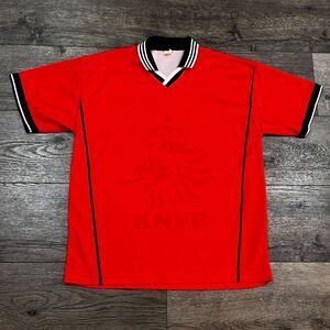 RARE! Vintage 80s/90s KNVB Netherlands Collared Soccer Jersey - Men's Size Large